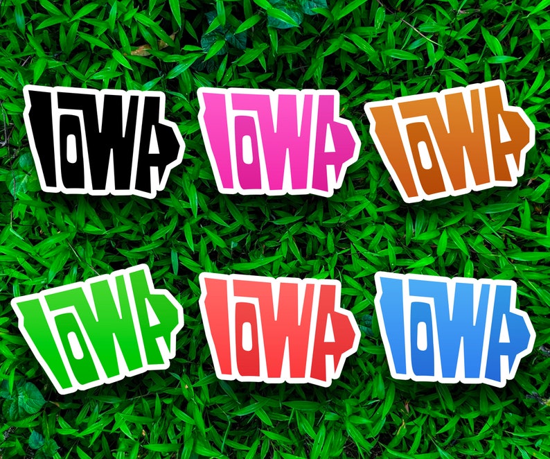 Iowa State Sticker Iowa Decal State Laptop Stickers - Etsy