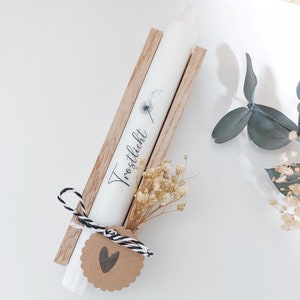 Stabkerze Trauer Geschenkset | Kerze bedruckt | Trostlicht | Kleinigkeit | Mitbringsel