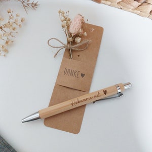 Ballpoint pen midwife with gift packaging | Engraving | | Thank you gift | Farewell gift | Gift idea