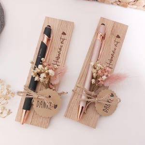 Personalisierter Kugelschreiber - Geschenkset Hebamme Danke