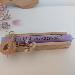 Stick candle You are wonderful gift girlfriend favorite person gift set candle printed