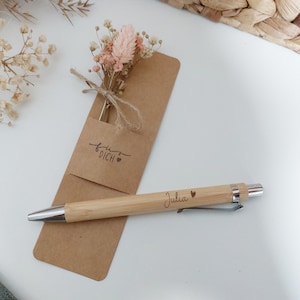 Ballpoint pen personalized with gift packaging Engraving Bamboo Gift idea image 5