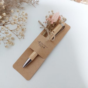 Ballpoint pen personalized with gift packaging Engraving Bamboo Gift idea image 2