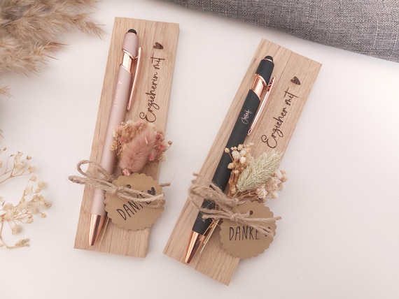 Personalisierter Kugelschreiber für Erzieherin / Erzieher | Abschiedsgeschenk Kindergarten