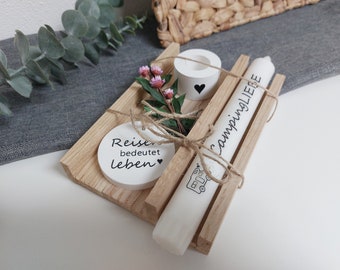 Camper Gift Set | Camper Taper Candle | Gift Idea | Motorhome | Caravan | Travel