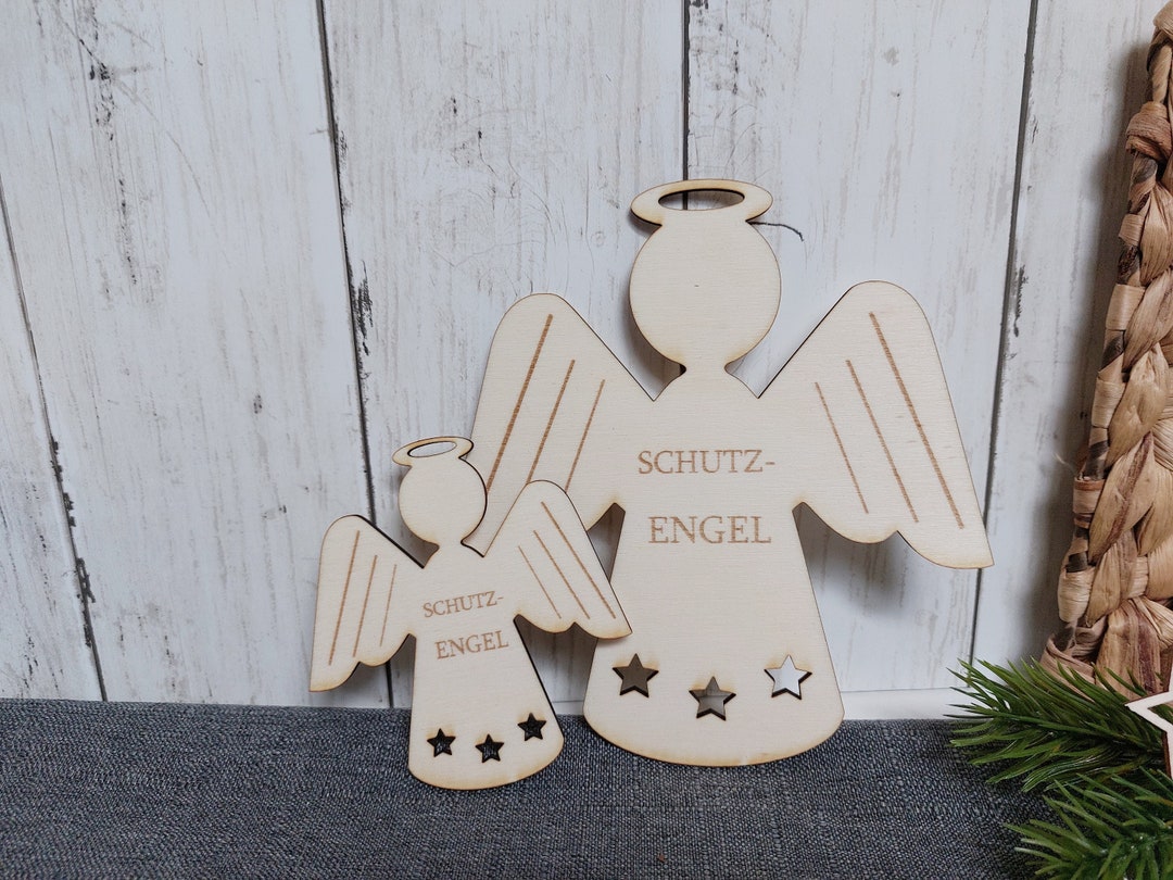 Personalisiertes Geldgeschenk: Schutzengel Aus Holz Mit Gravur Für Hochzeit – Stilvolle DIY-Geldverpackung Als Bleibende Erinnerung