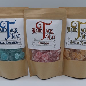 Half Pound Sampler Hard Tack Candy, Old-fashioned, Homemade, Choose Your Flavors, Candy Lover, Birthday Gift, Grandparent, Teacher, Mom