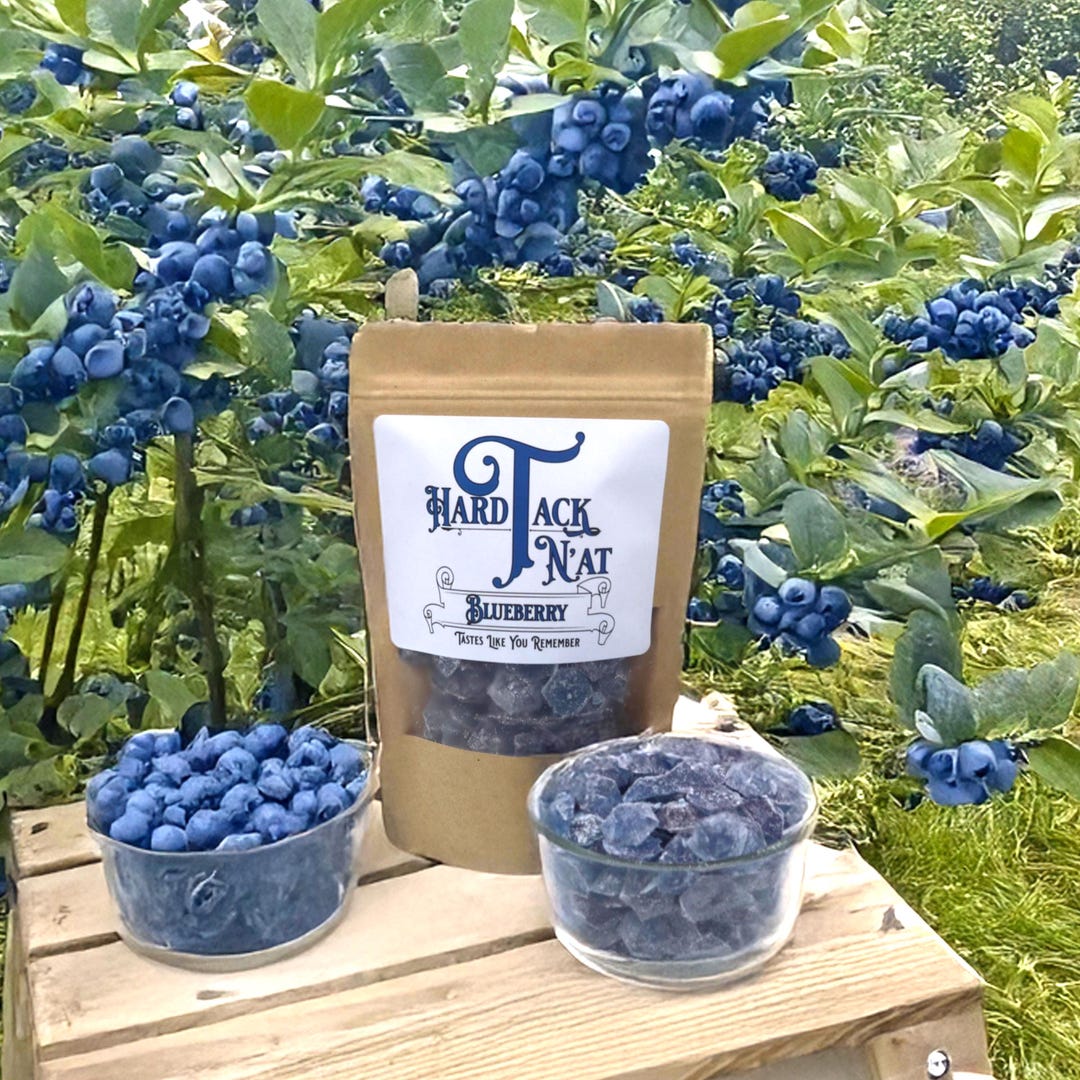 Blueberry Hard Tack Candy: Old-fashioned Handmade Glass Candy - Etsy