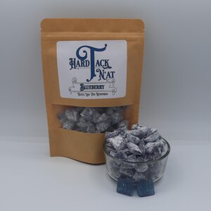 Blueberry Hard Tack Candy: Old-Fashioned Handmade Glass Candy Hand Cut Pound