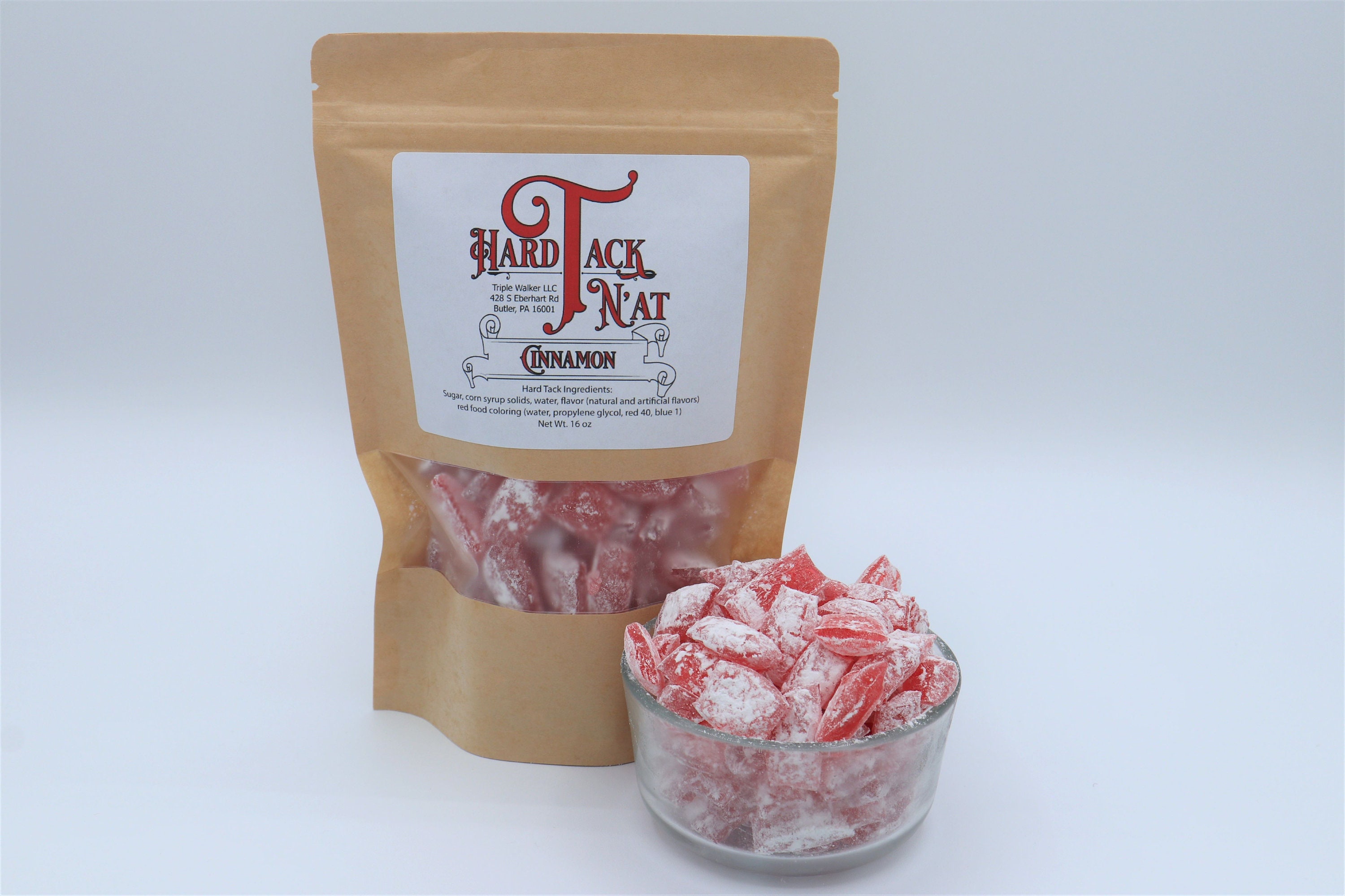 Blue Raspberry Hard Tack Candy, Rock Candy, Old-fashioned