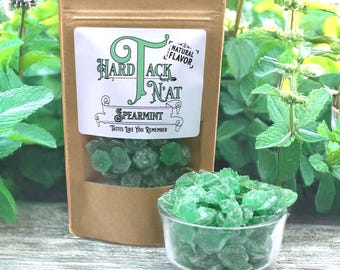 Spearmint Hard Tack Candy: Old-Fashioned Handmade Glass Candy