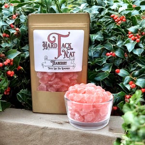 Teaberry Hard Tack Candy Old-Fashioned Handmade Glass Candy, Traditional Treat, Vintage Candy Gift for Birthdays, Teachers, and Grandparents