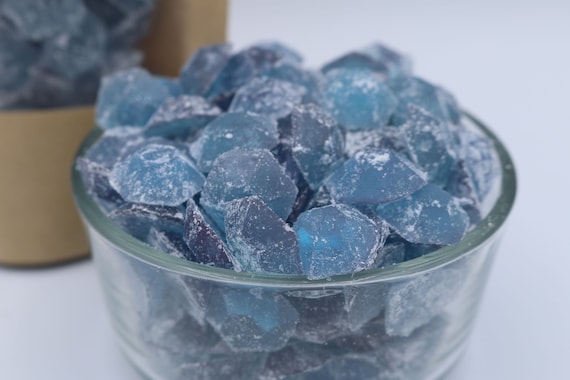 Blue Raspberry Hard Tack Candy, Rock Candy, Old-fashioned