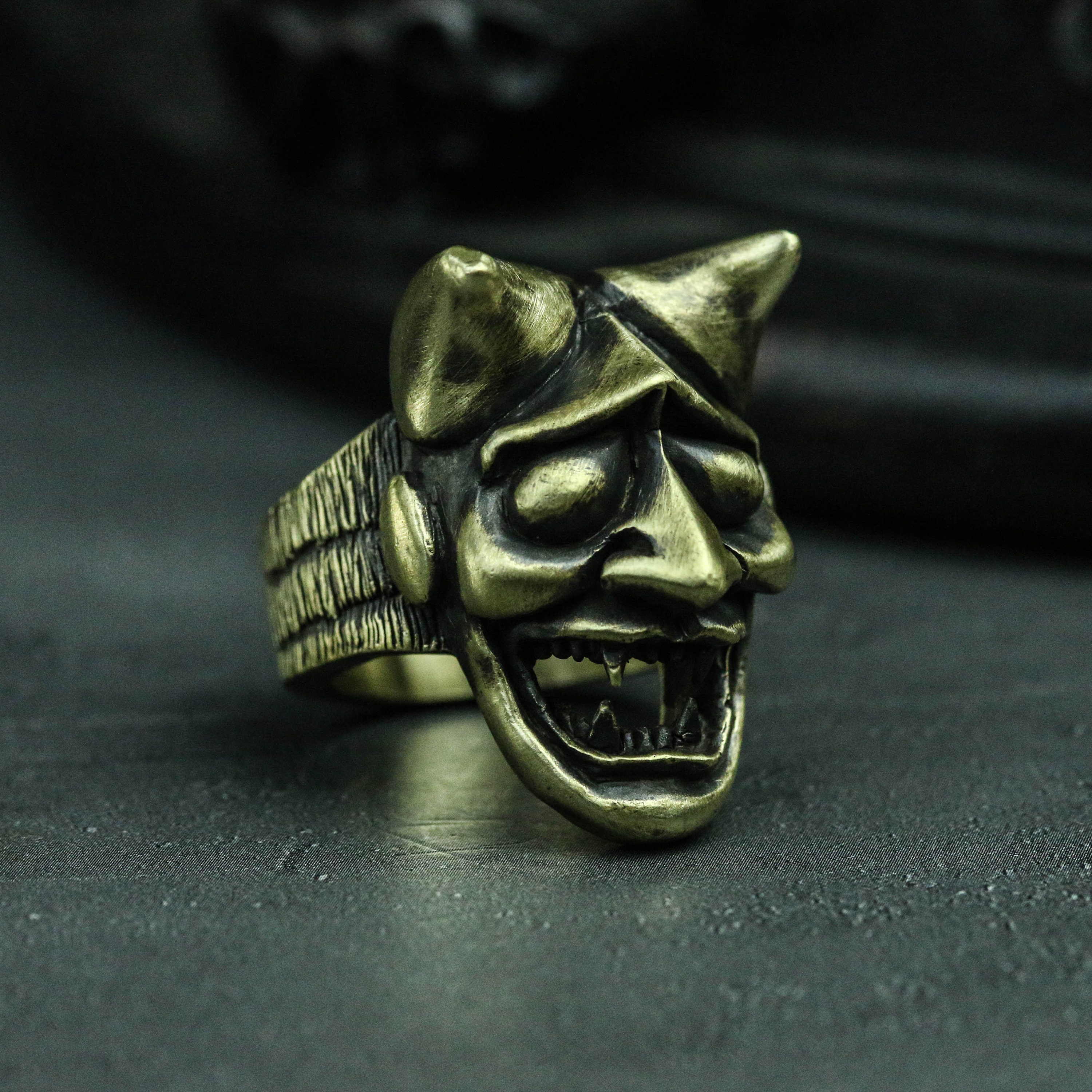 Oni Ring Hannya Ring Noh Prajna Ring Japanese Demon Ring Etsy UK