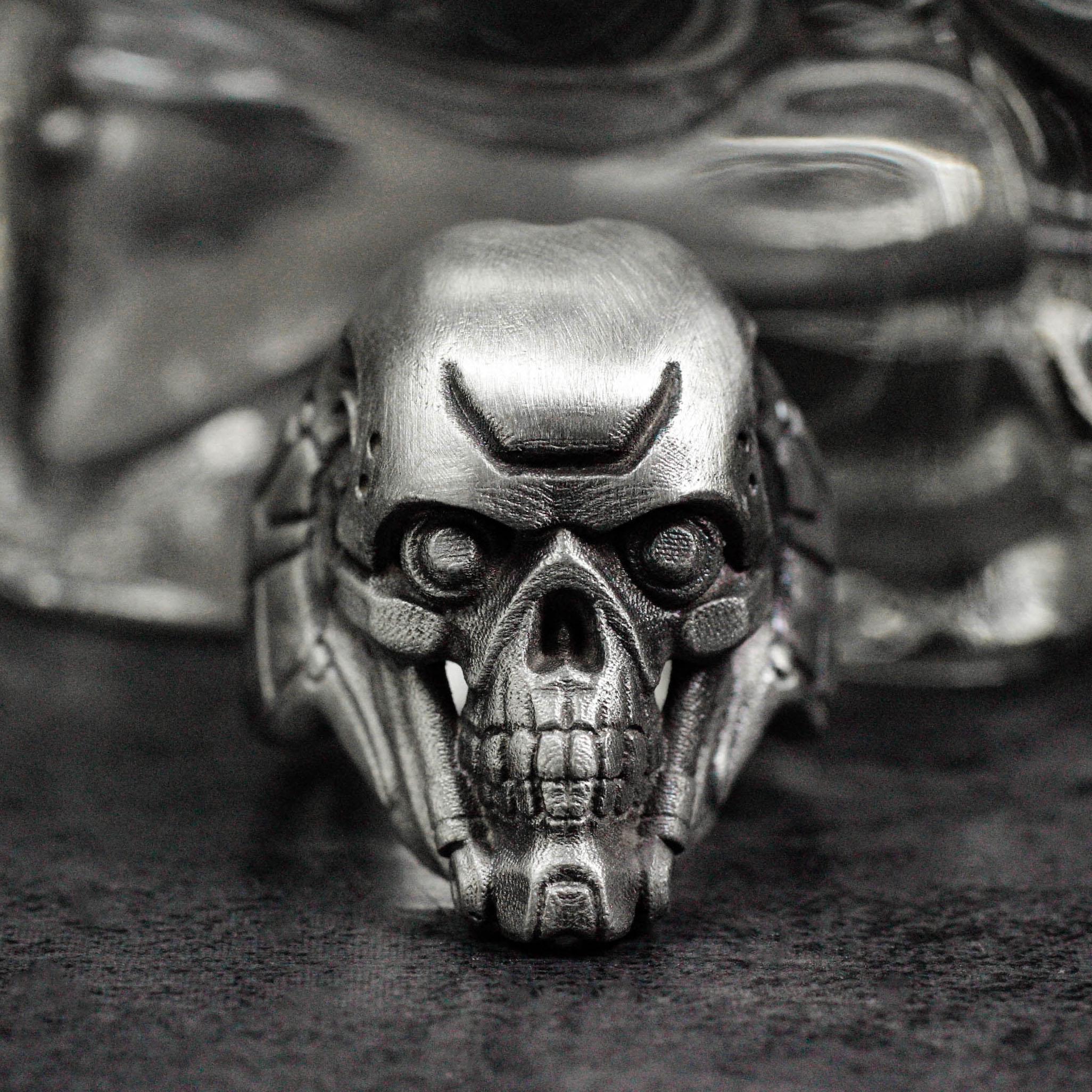 Skull-shaped Ring - T-800 - Sci-fi Series Ring - Robot Role