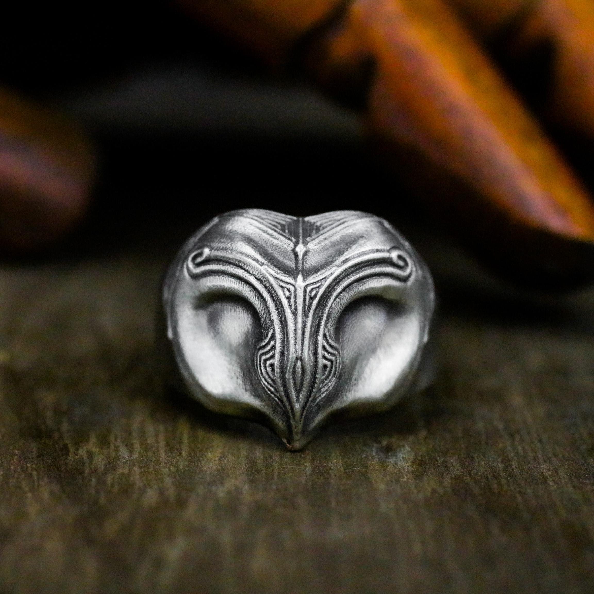 Owl Totem 925 Sterling Silver Ring - Gothic Viking Celtic Jewelry