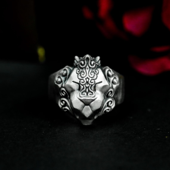 Lion Head Ring for Men, Punk Animal King Crown L in Pakistan