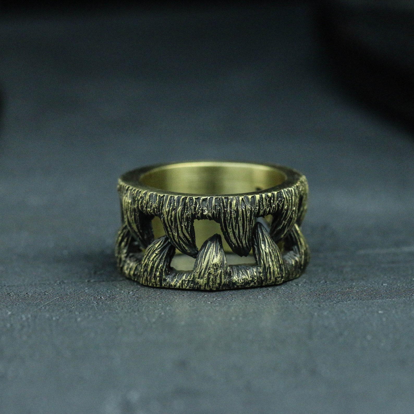 Beast tooth ring animal tooth ring Dogtooth ring dog tooth | Etsy