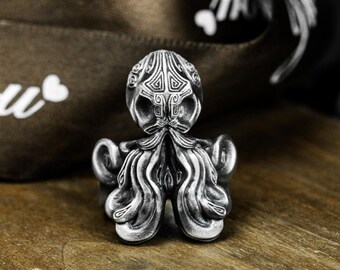 Octopus 925 Silver Ring: Cthulhu Viking Celtic Jewelry