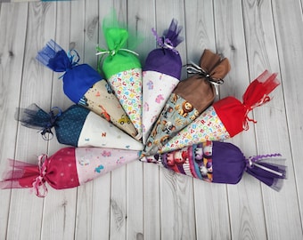 Mini-Mini Schultüte, Geschwisterschultüte, Geschenktüte zur Einschulung