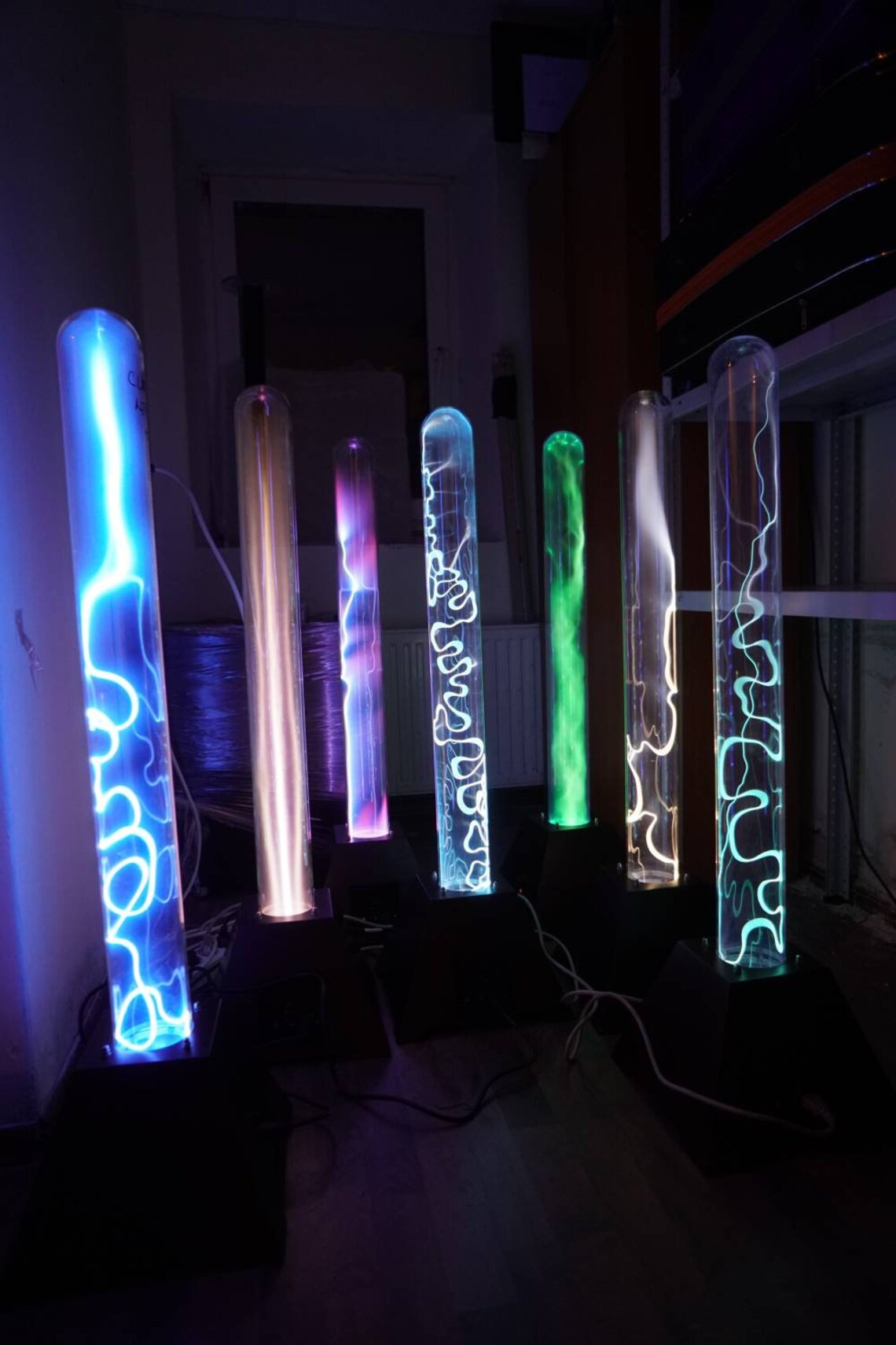 Plasma Light Tube Lamp With Builtin Tesla Coilbased Power Etsy