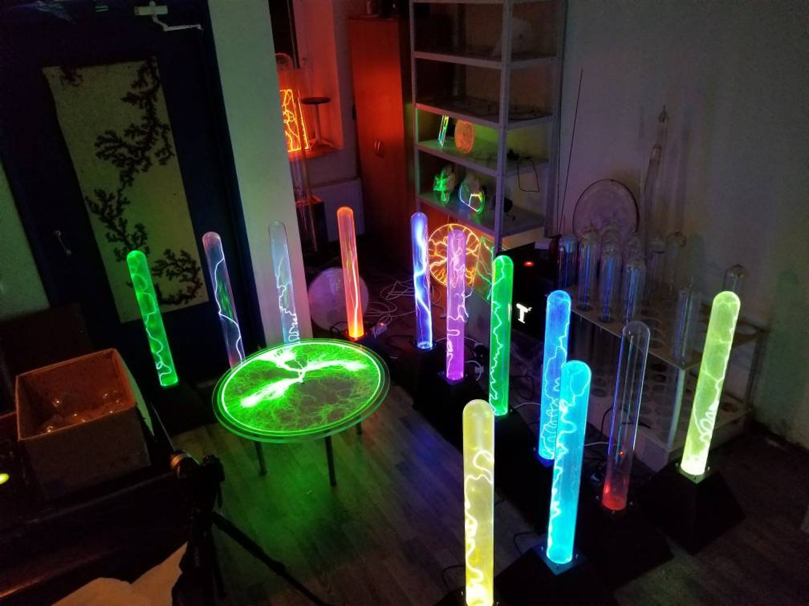 Plasma Light Tube Lamp With Builtin Tesla Coilbased Power Etsy