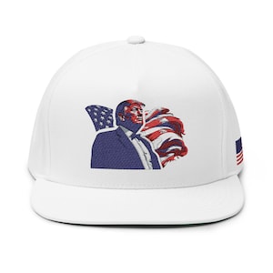 Embroidered Trump 2024 Cap: Patriotic USA Baseball Hat