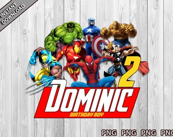 Avengers Birthday Svg Etsy