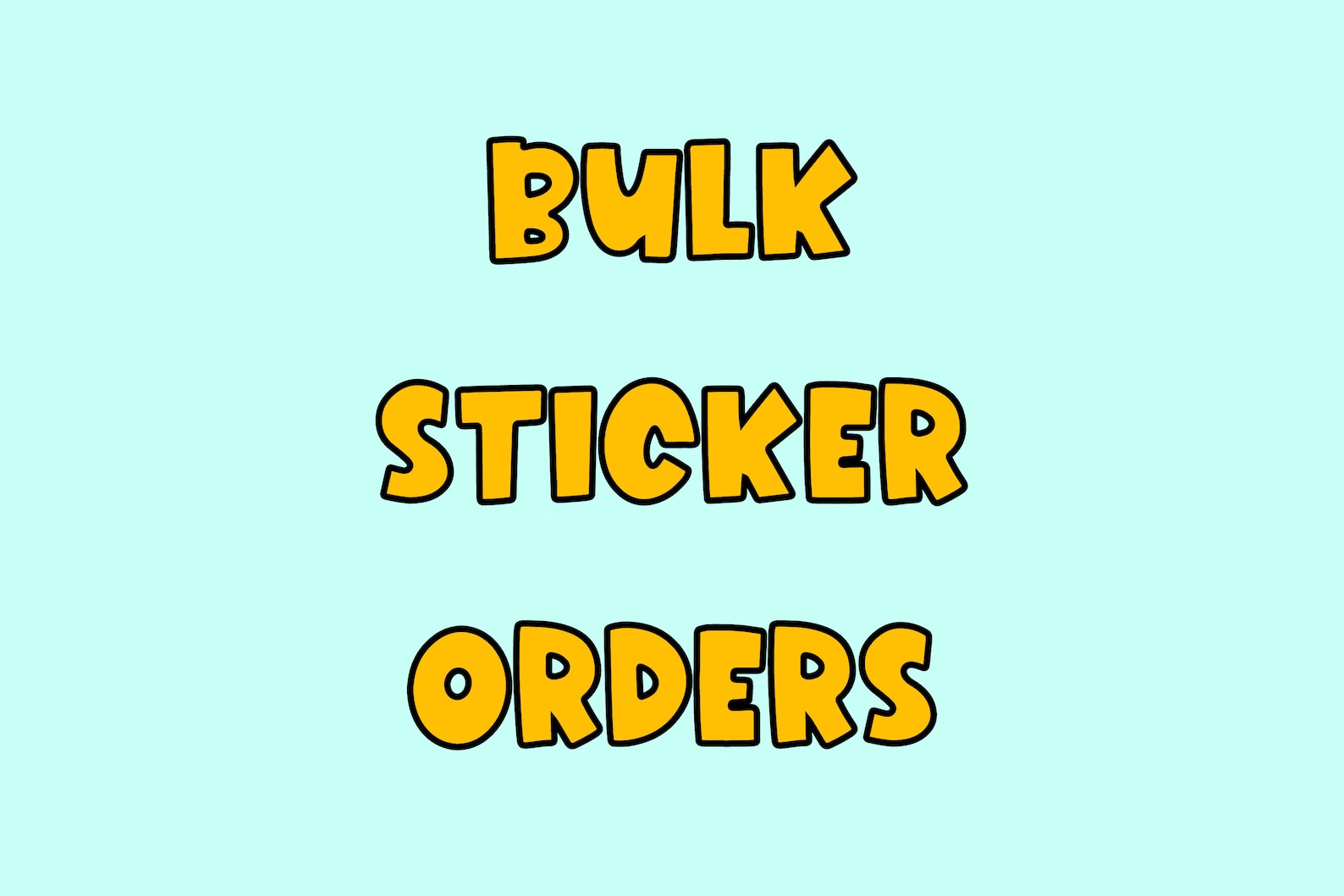 Bulk Sticker Orders Wholesale Sticker Order Sticker Pack Etsy