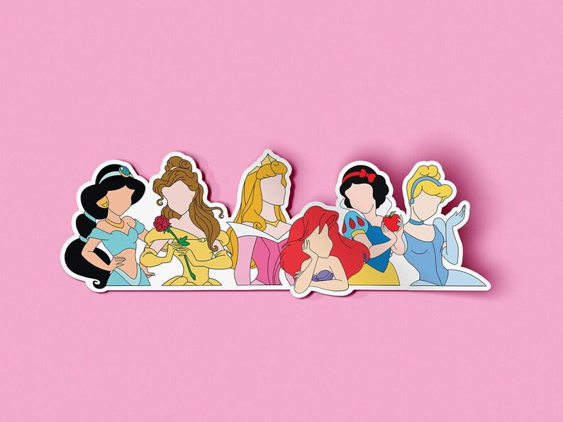 Disney Princess Laptop Sticker.