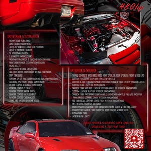 Custom Metal Car Show Display Board: Engine Specs & Visual Mods