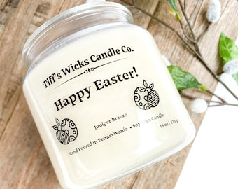 Happy Easter Scented Candle Easter Gift Easter Basket Stuffer Easter Stuffer Holiday Candle Easter Candles
