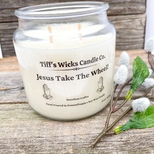 Jesus Take The Wheel Candle Religious Candle Funny Religious Gift Candles With Sayings Prayer Candle image 2