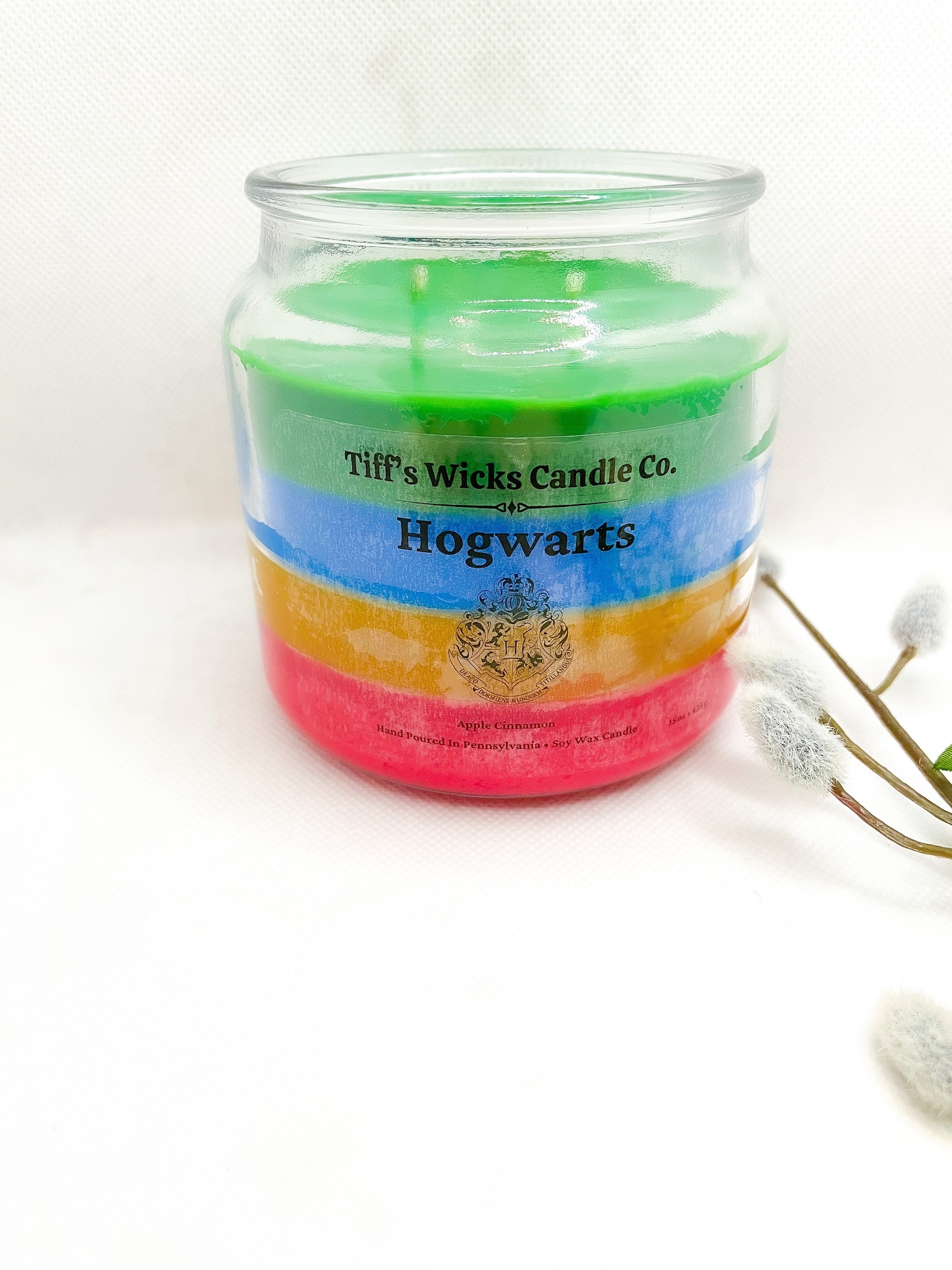 Harry Potter Candle Hogwarts Candle Hogwarts Crest Etsy