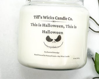 This Is Halloween Candle The Nightmare Before Christmas Candle Halloween Candle Jack Skellington