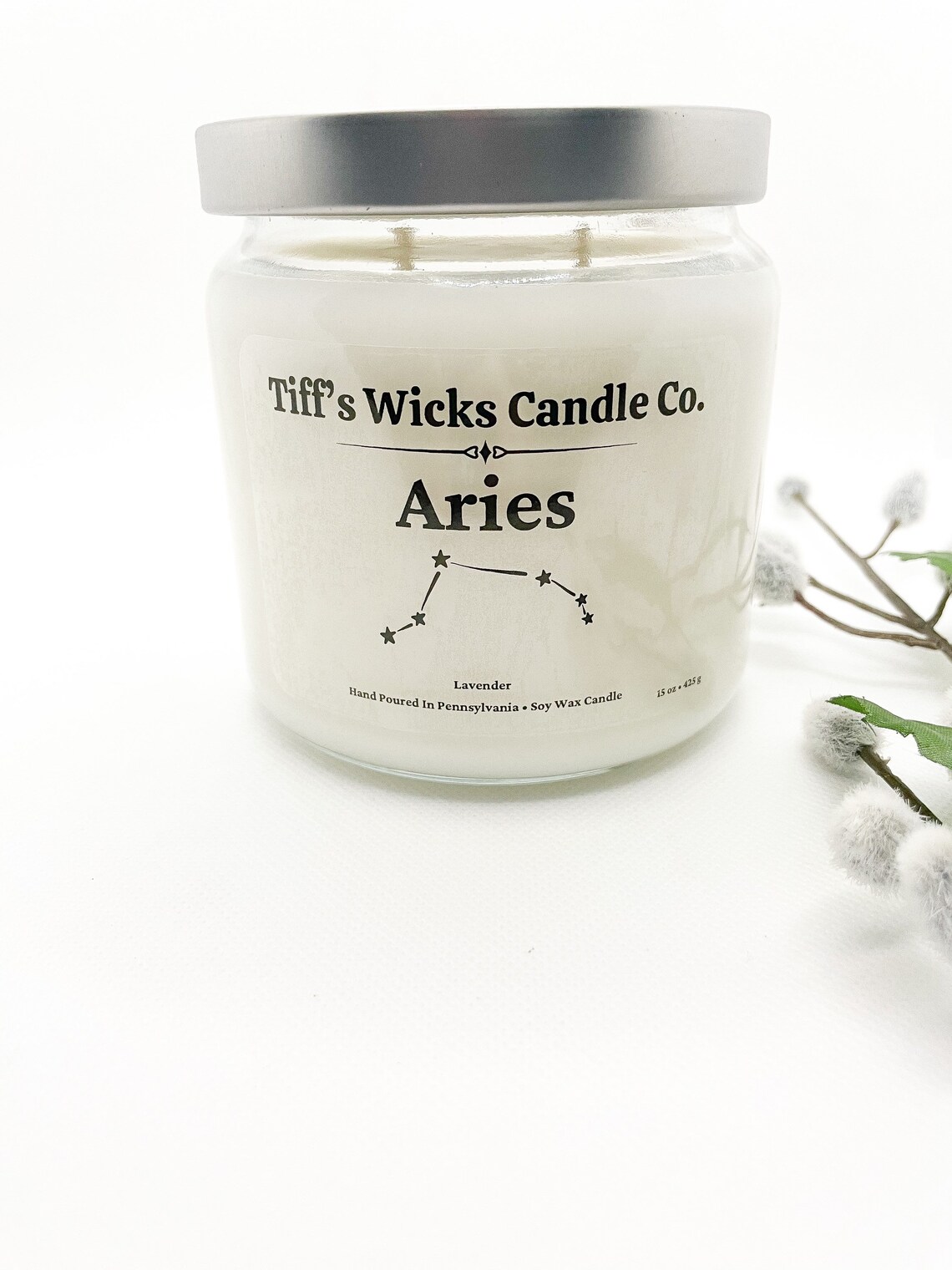 Aries Candle Zodiac Candle Handmade Candle Astrology Gift Best Etsy