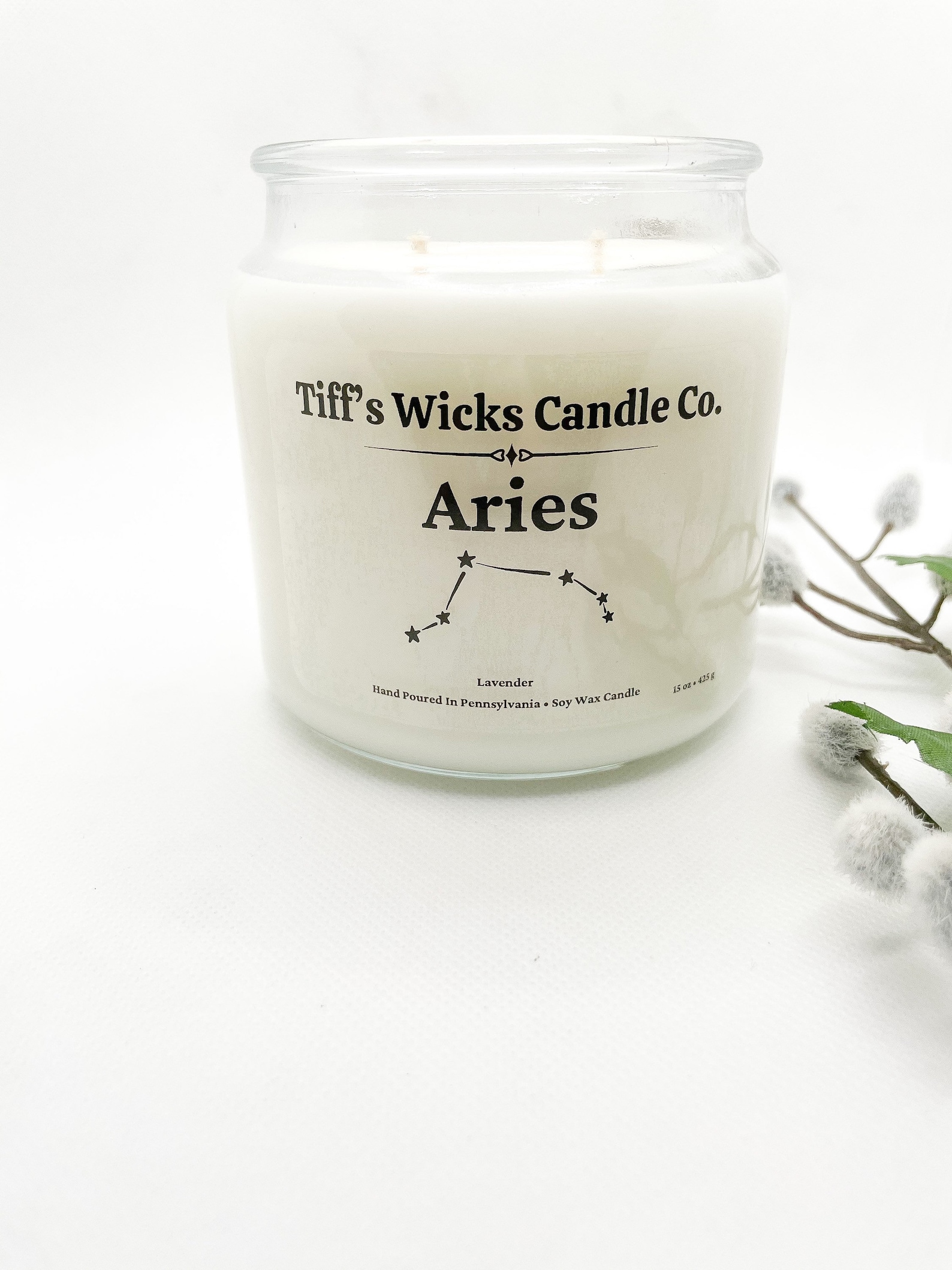 Aries Candle Zodiac Candle Handmade Candle Astrology Gift Best Etsy