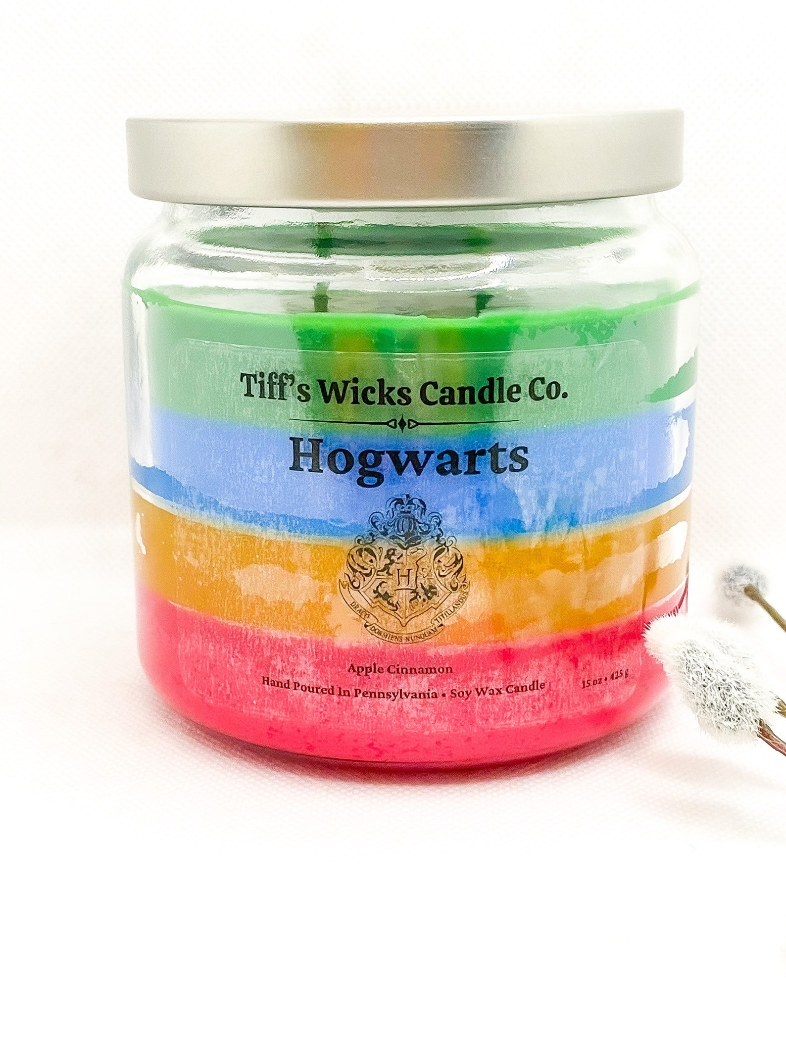 Harry Potter Candle Hogwarts Candle Hogwarts Crest Etsy