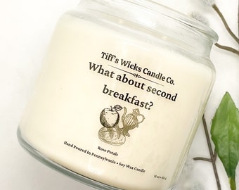 What About Second Breakfast Candle Lord Of The Rings Candle LOTR Decor Lord Of The Rings