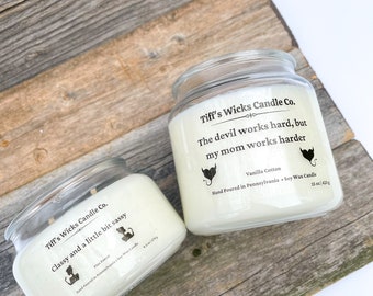 Custom Candle Gift Set Handmade Candle Funny Candle Funny Candle Label Gift For Her Gift Box Care Package Gift Basket