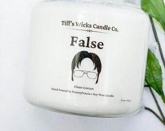 False Scented Candle The Office Candle Dwight The Office Decor