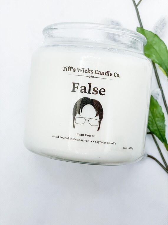 False Scented Candle The Office Candle Dwight The Office Decor