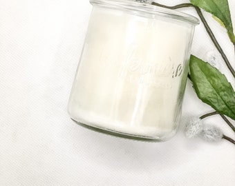 Upcycle Candle Recycled Candle 5 oz French Container Candle Yogurt Container