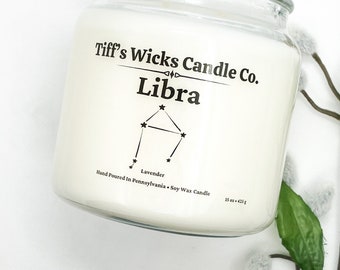 Libra Zodiac Candle Astrology Candle Zodiac Candle Libra Star Sign Astrology Star Sign