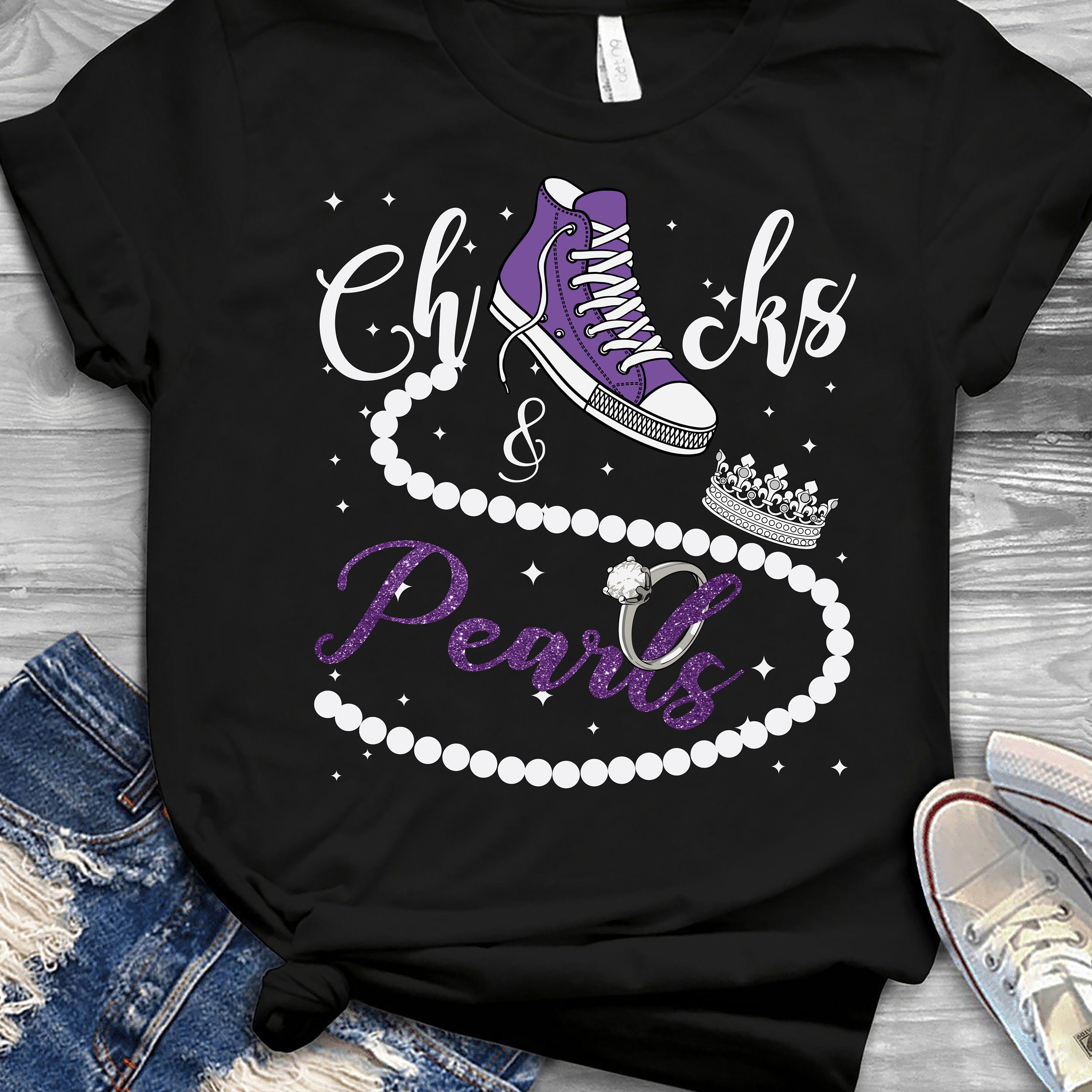 Chucks and Pearls PNG File Chucks & Pearls 2021 Etsy