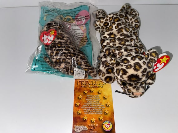 Freckles the leopard beanie sale baby mcdonalds birthday