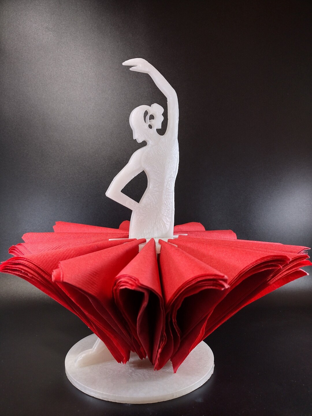 Resin Dancing Lady Napkin Holder Etsy