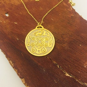 Geld Amulett Sterling Silber Halskette