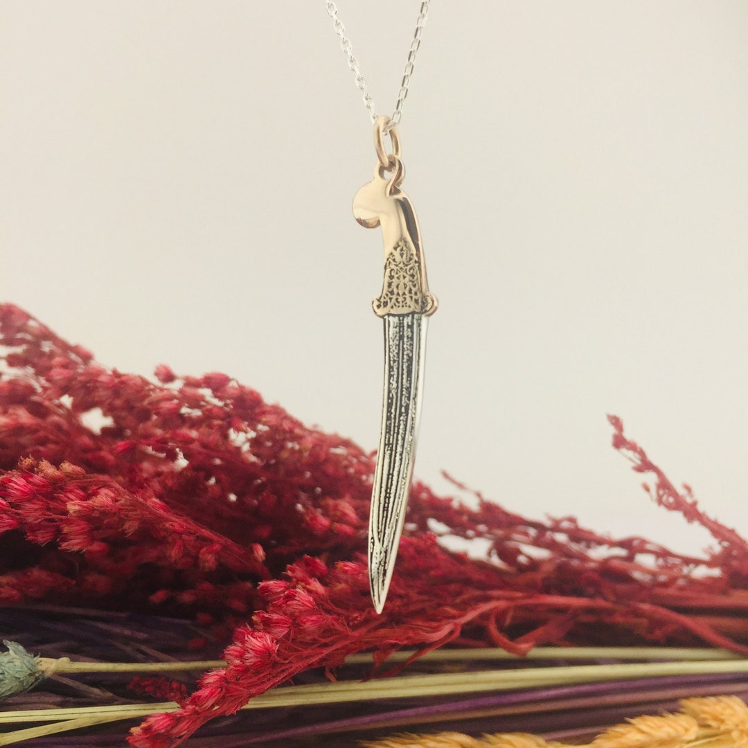 ネックレス・チョーカー BLENDOFF Knightly Dagger Necklace Silver 925 925 Silver Dagger Necklace, Silver Gift - Etsy