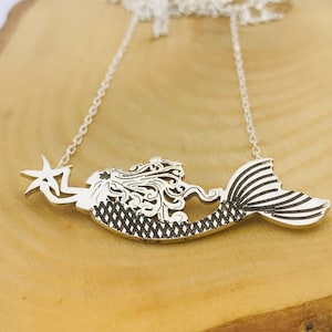 Sterling Silver Mermaid Necklace